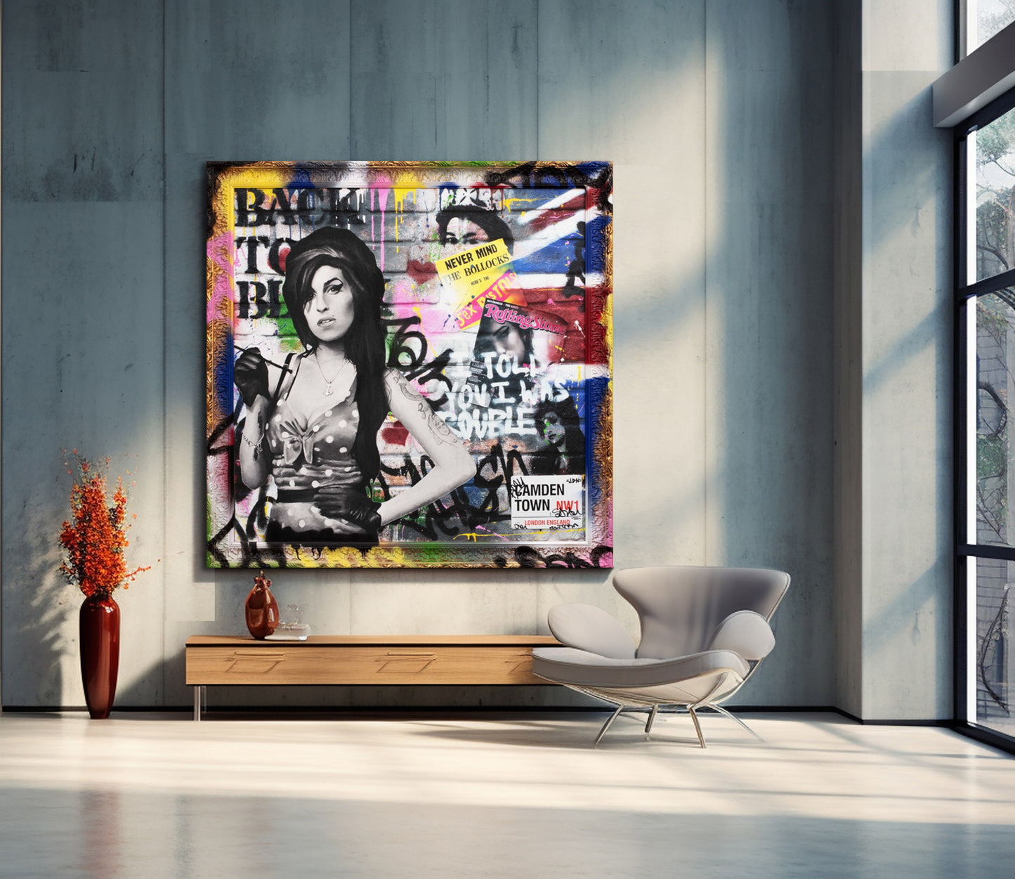 Amy Winehouse - I Told You I Was Trouble Pop Art Canvas Art -308