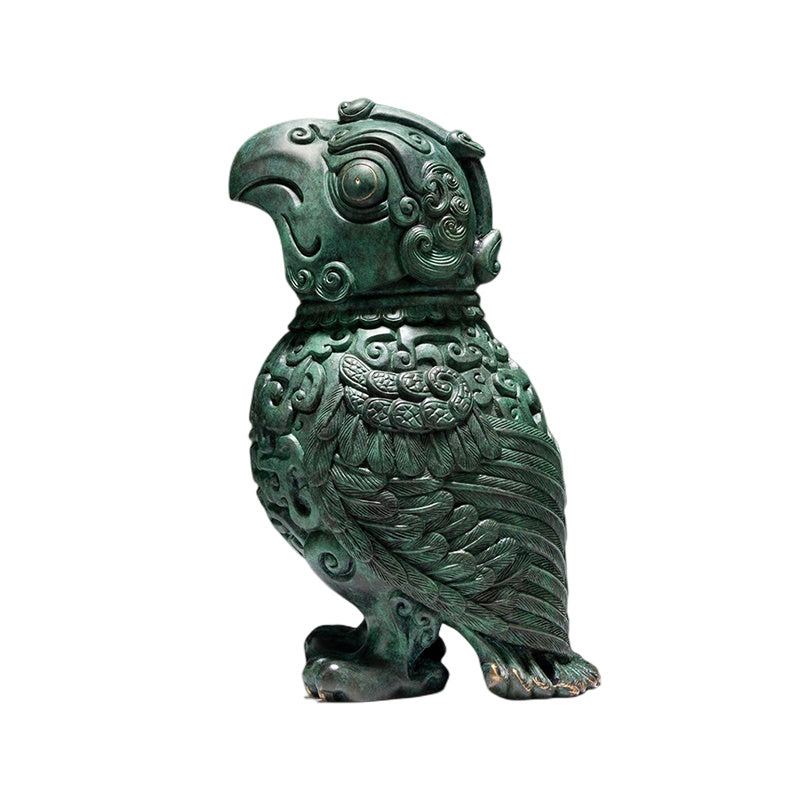 Copper Artifact Bird Bronze Home Accessories, Bird Brass Sculpture