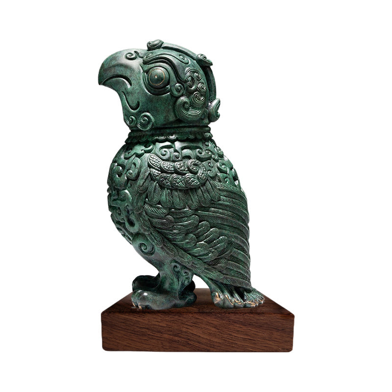 Copper Artifact Bird Bronze Home Accessories, Bird Brass Sculpture