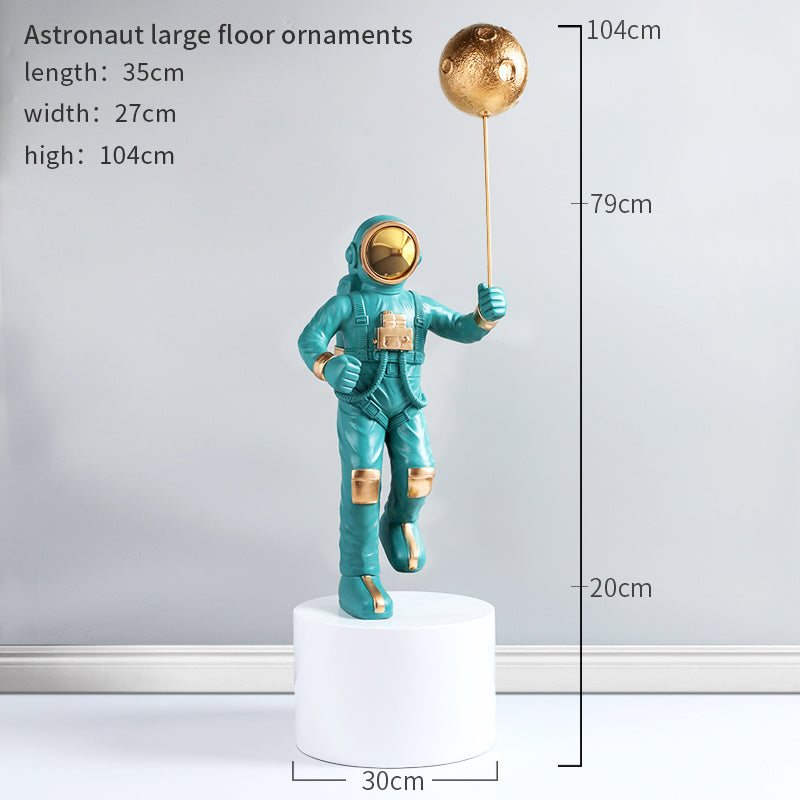 Astronaut Sculpture interior Room Decor, Creative Large Floor Decoration For Astronaut Living Room