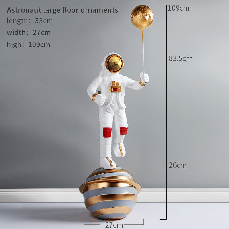 Astronaut Sculpture interior Room Decor, Creative Large Floor Decoration For Astronaut Living Room