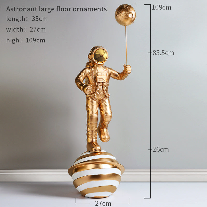 Astronaut Sculpture interior Room Decor, Creative Large Floor Decoration For Astronaut Living Room