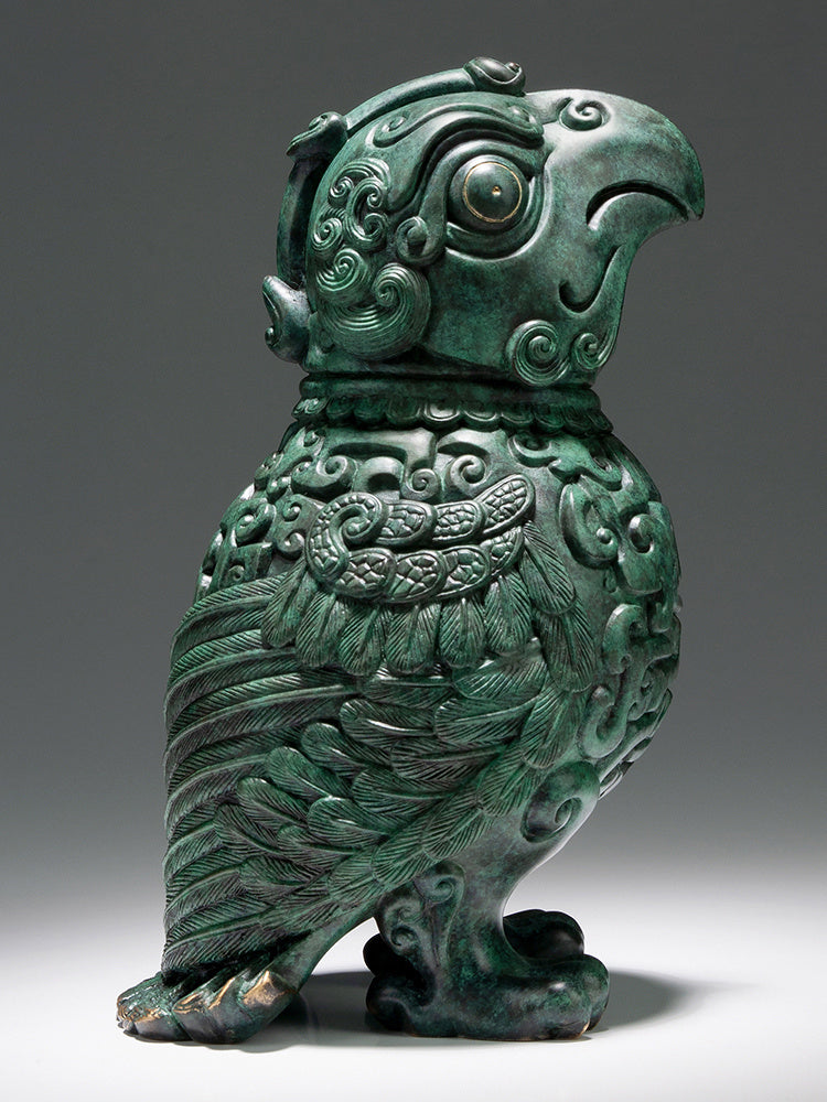 Copper Artifact Bird Bronze Home Accessories, Bird Brass Sculpture