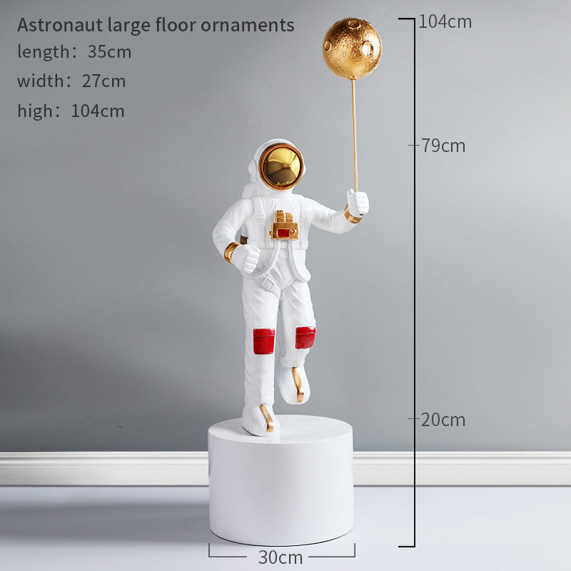 Astronaut Sculpture interior Room Decor, Creative Large Floor Decoration For Astronaut Living Room