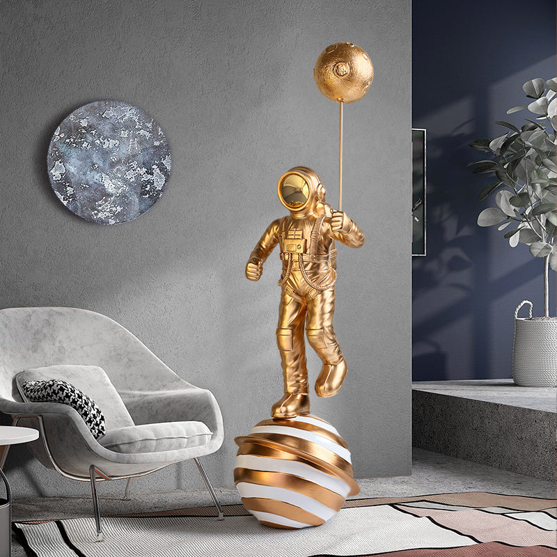 Astronaut Sculpture interior Room Decor, Creative Large Floor Decoration For Astronaut Living Room