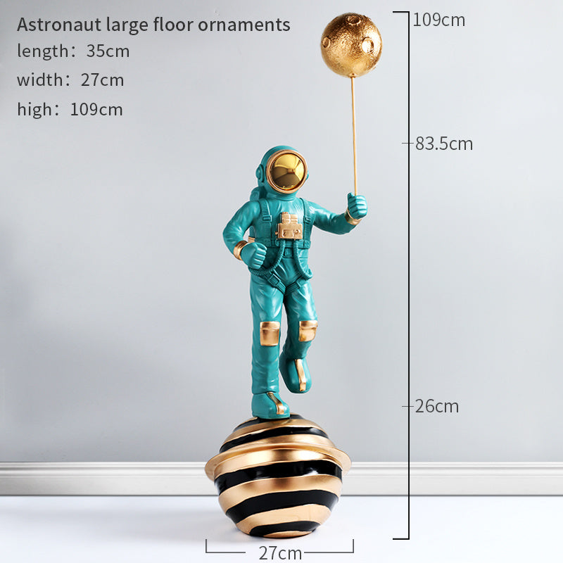 Astronaut Sculpture interior Room Decor, Creative Large Floor Decoration For Astronaut Living Room