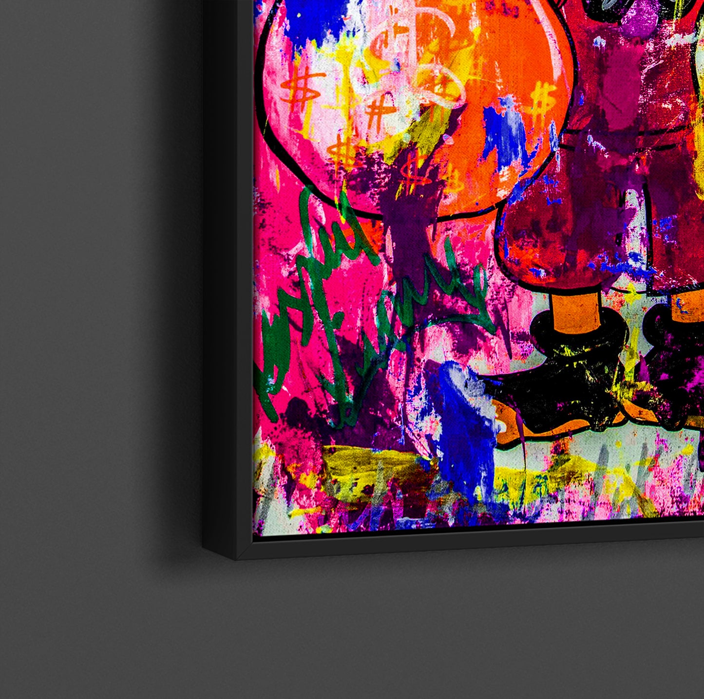 Banksy McDuck Graffiti Pop Art Canvas, Banksy Style Pop Art, McDuck Pop Art , Street Graffiti Wall Art, McDuck Poster - 47