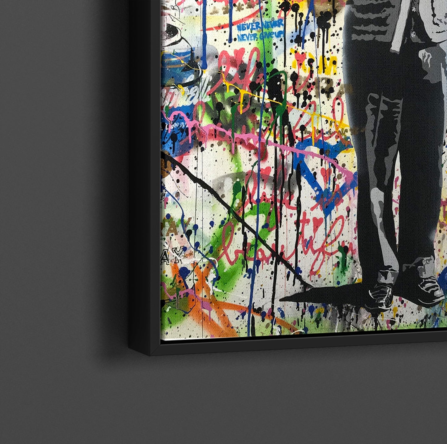 Albert Einstein Pop Art Canvas Wall Art, Banksy Art, Einstein Graffiti, Street Graffiti Wall Art, Banksy Einstein Poster