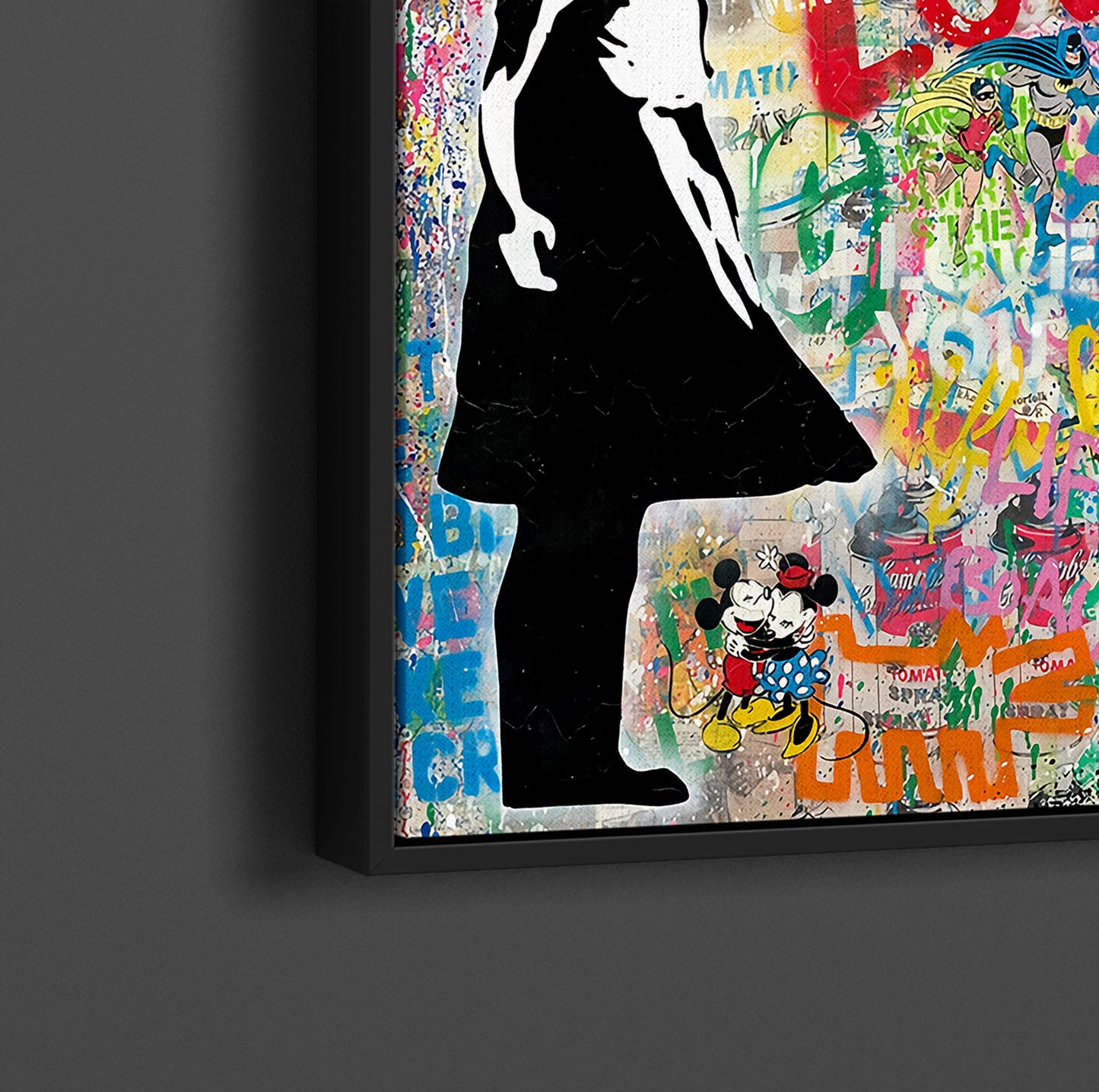 Banksy Balloon Girl Pop Art Follow Your Heart Canvas Wall Art, Banksy Art, Balloon Girl Graffiti, Street Graffiti Wall Art, Banksy - 12