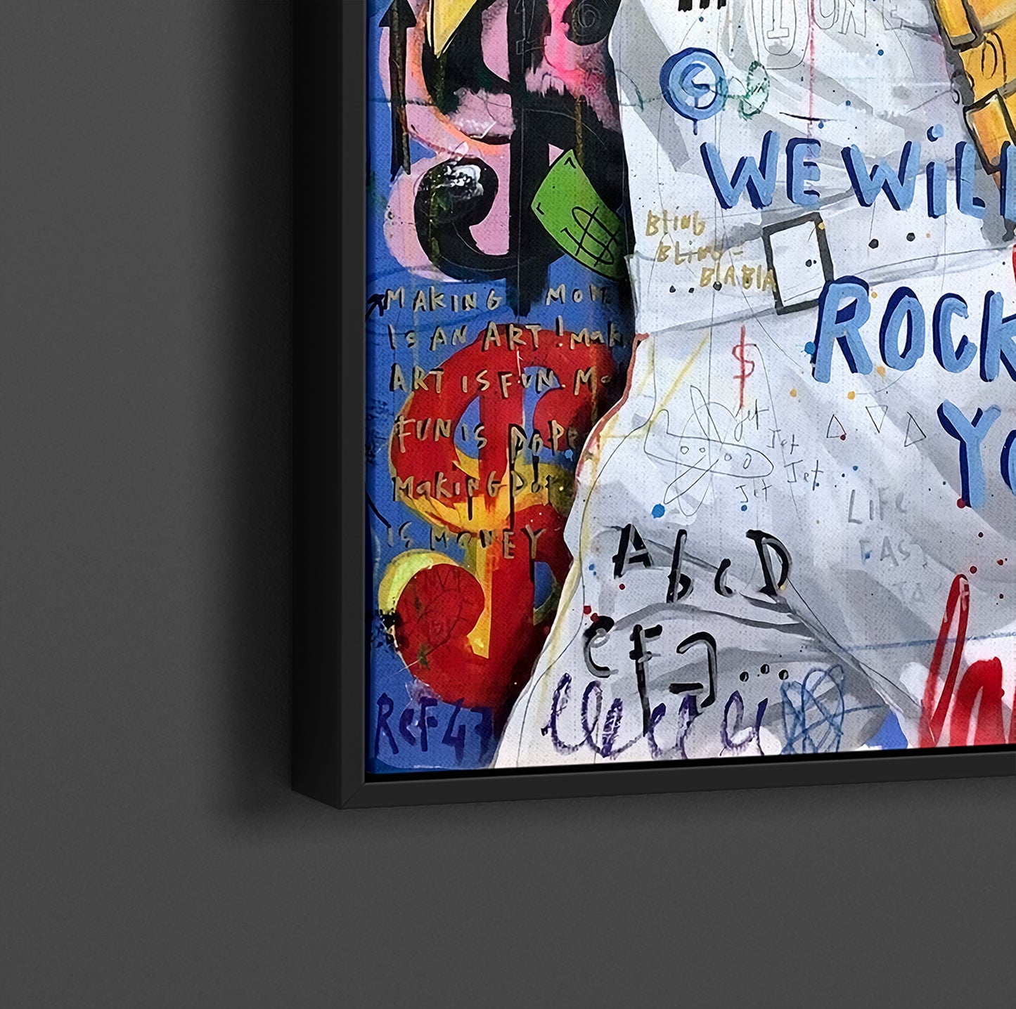 Banksy Freddie Mercury Graffiti Pop Art Canvas, Banksy Style Pop Art, Freddie Mercury Pop Art , Street Graffiti Wall Art, Freddie Mercury Poster - 59
