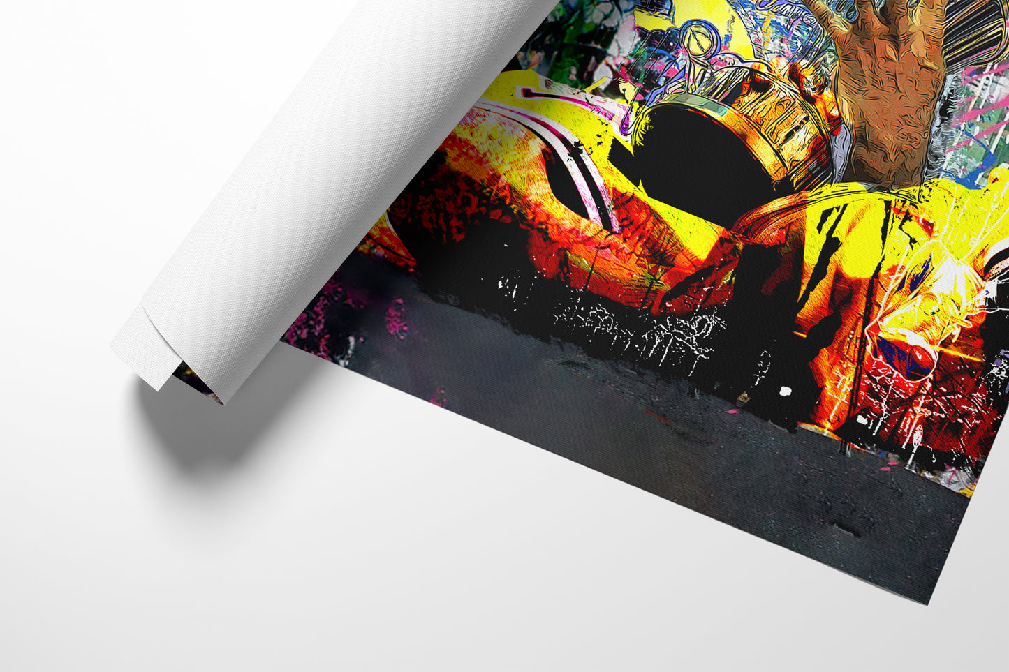 Banksy Panoramic Style Kobe Graffiti Pop Art, Champ Kobe Bryant, Kobe Bryant All Time Pop Art - 187