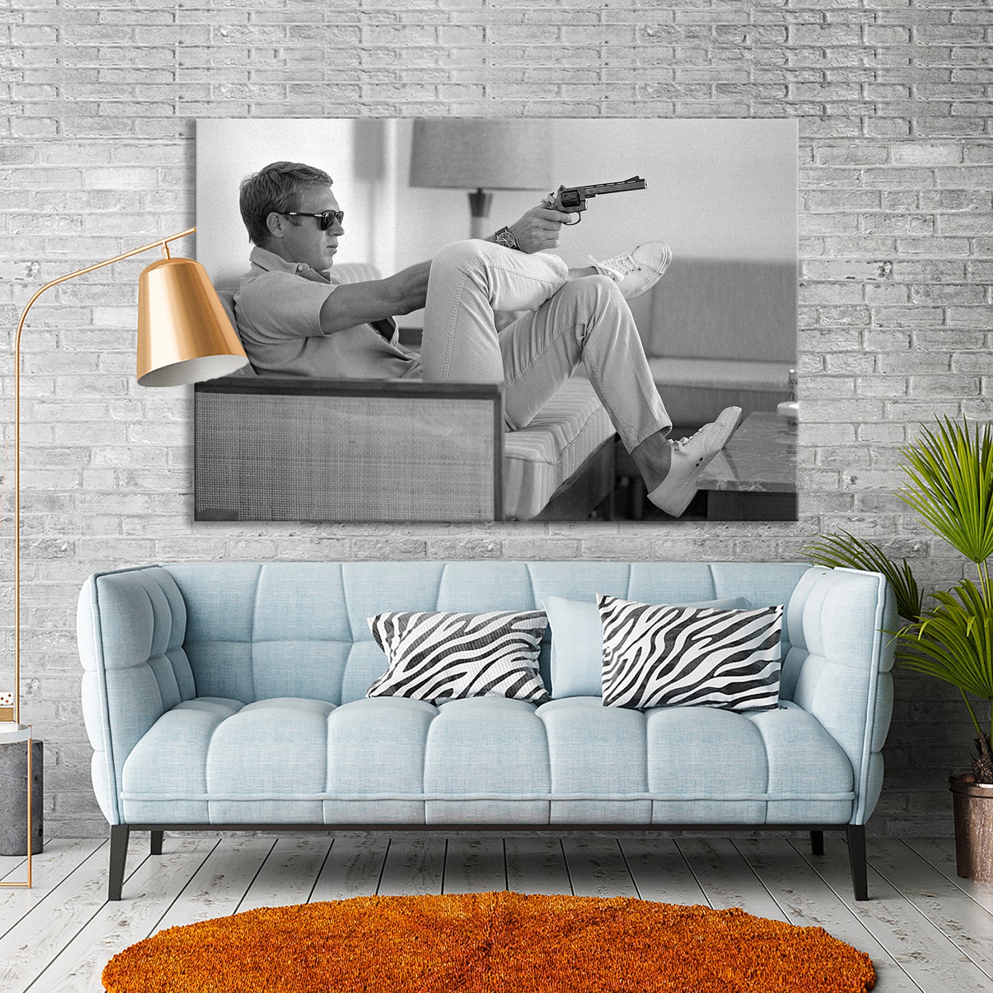 Steve McQueen Canvas Wall Art, Steve McQueen Print - PPL-96