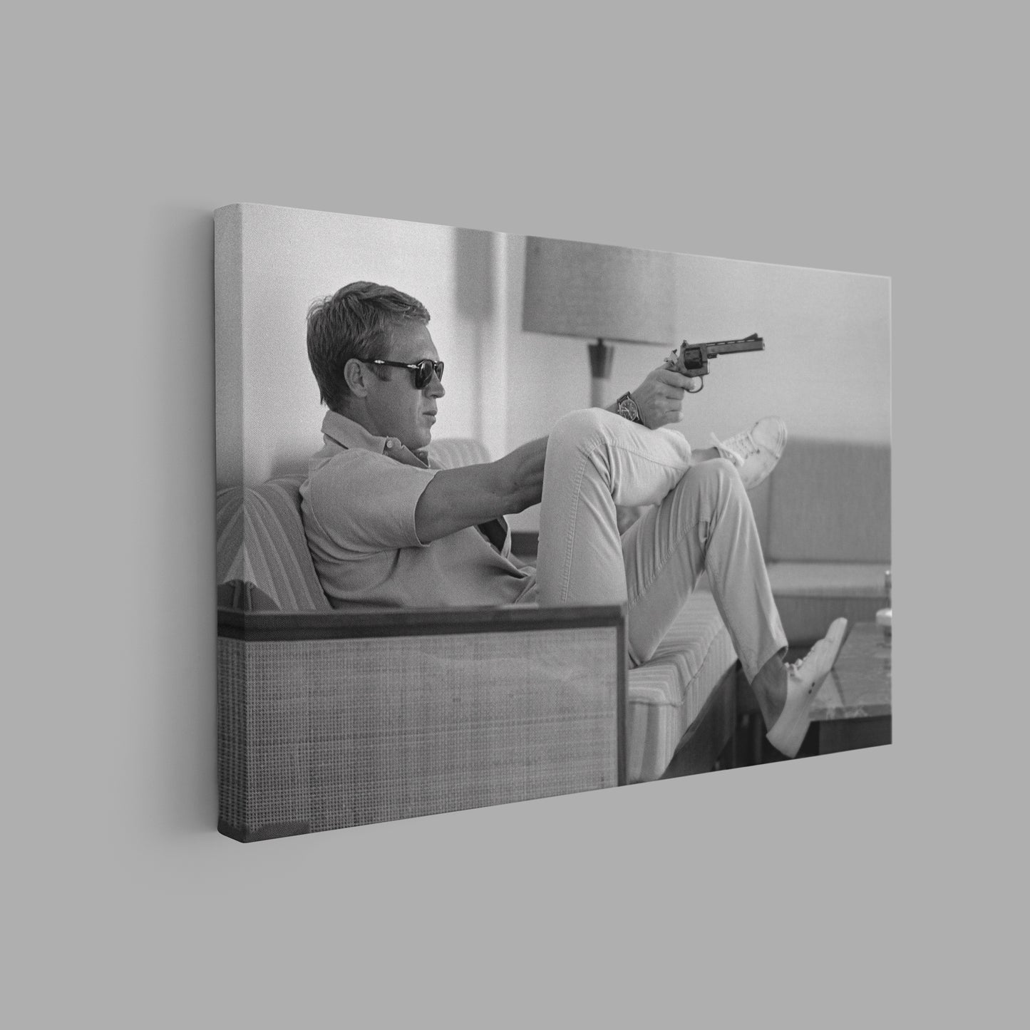 Steve McQueen Canvas Wall Art, Steve McQueen Print - PPL-96