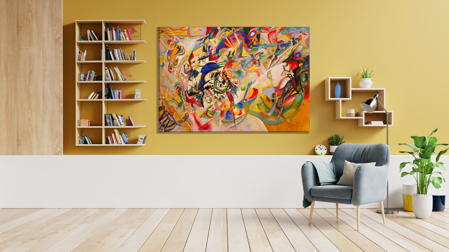 Wassily Kandinsky Composition VII Canvas Wall Art Reproduction, Abstract Wall Decor - PPL19