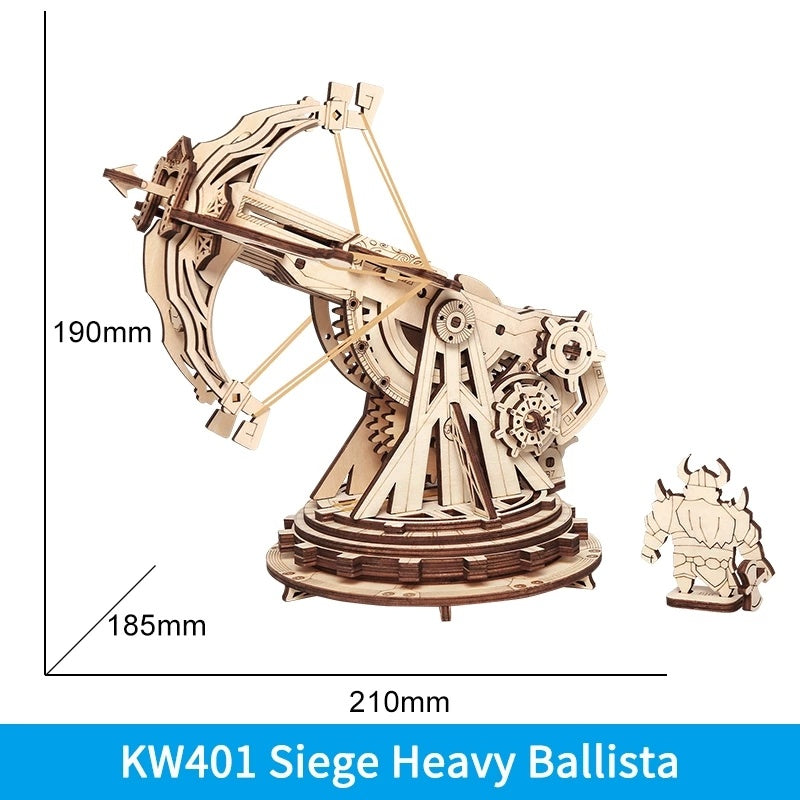 Siege Heavy Ballista 3D Wooden Puzzle War Game Assembly Toys Gifts for Children Boys Kids KW401