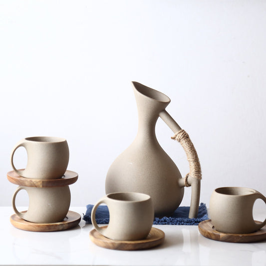 Healthy Pottery Cold Kettle Set, Pottery Teapot