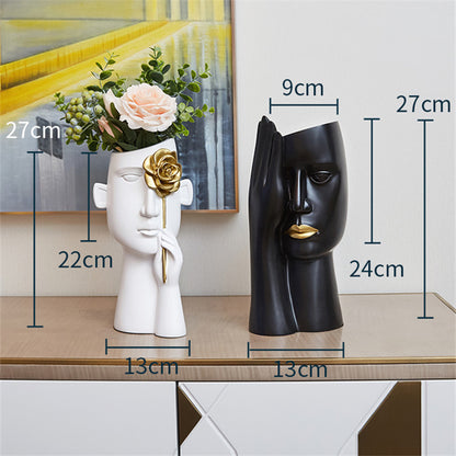 Flower Giving Lover Creative Art Vase Decoration Living Room