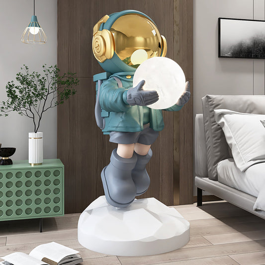 Astronaut Living Room Large Floor Ornament Entrance Light, Astronaut interior room Decor