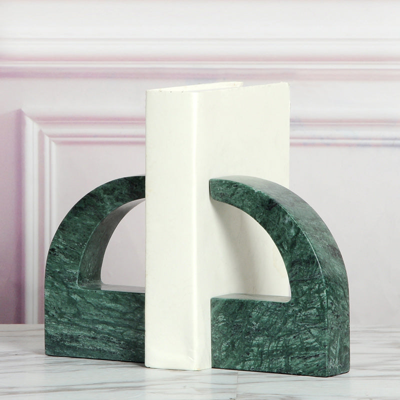 Modern Minimalist Marble Bookend Decoration