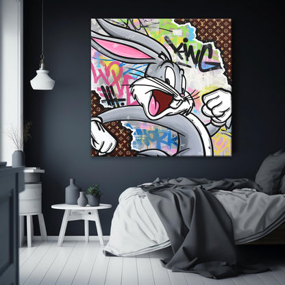 King Bugs Pop Art Canvas Print, Luxury Painting Fashion Prints - 114