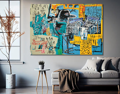 Basquiat Bird Wall Art Print, The Strokes Album Cover, Jean Basquiat Canvas Print - 185