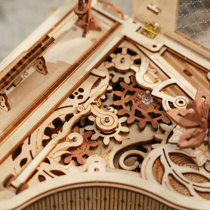 223pcs 3D Wooden Puzzle Magic Piano Mechanical Music Box Toy Gift Desk Gift For Men Women Hobby AMK81