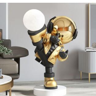 Astronaut Living Room Large Floor Ornament Entrance Light, Astronaut interior room Decor