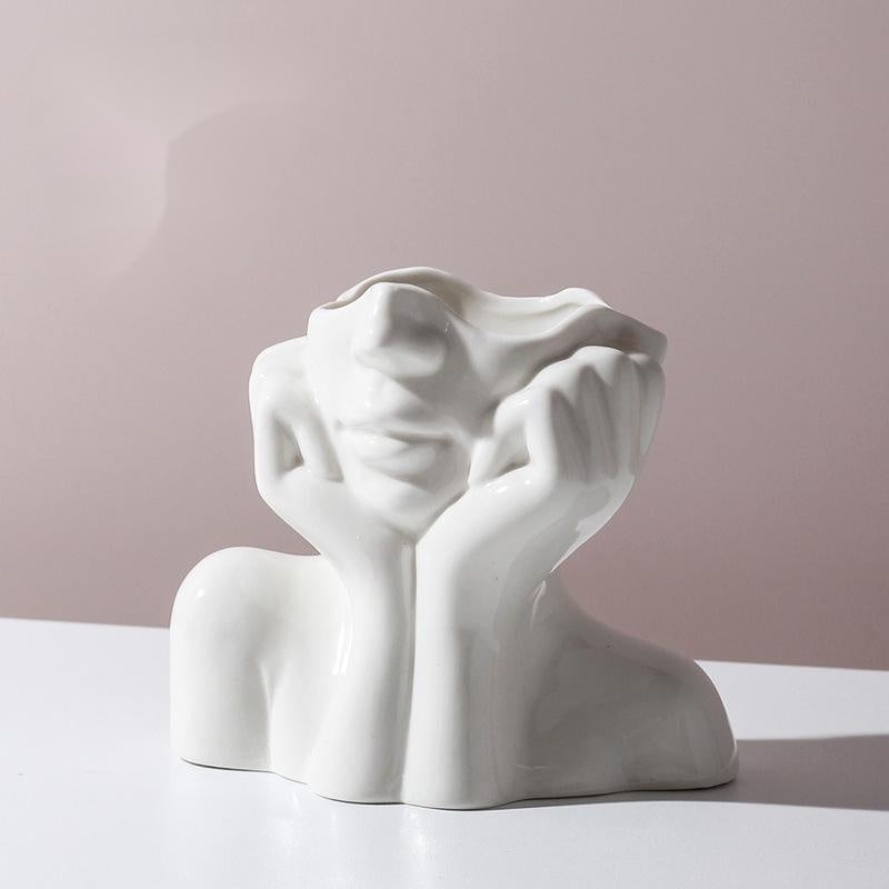 Human Body Shape Ceramic Vase, Sexy Woman Vase