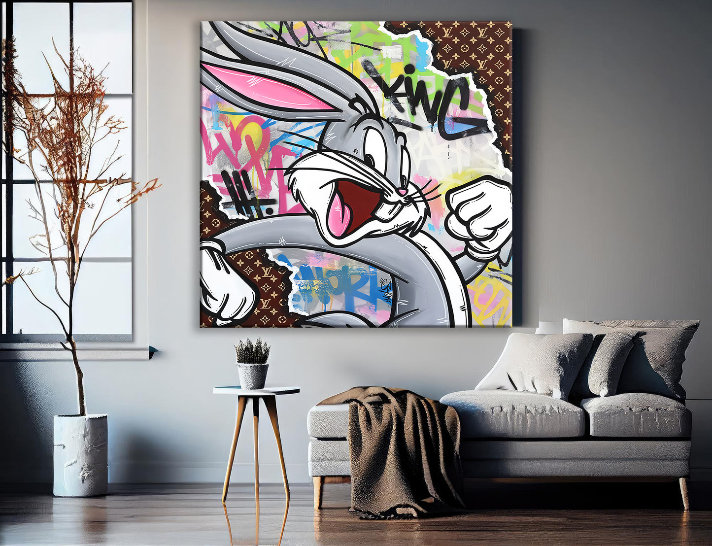 King Bugs Pop Art Canvas Print, Luxury Painting Fashion Prints - 114