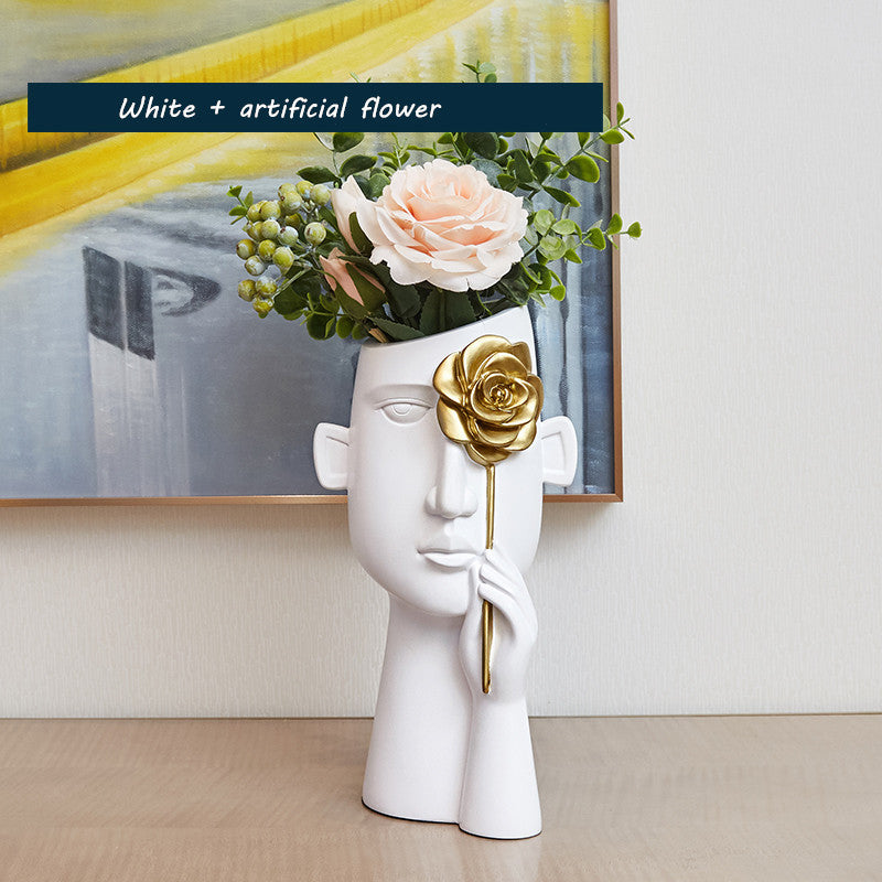 Flower Giving Lover Creative Art Vase Decoration Living Room