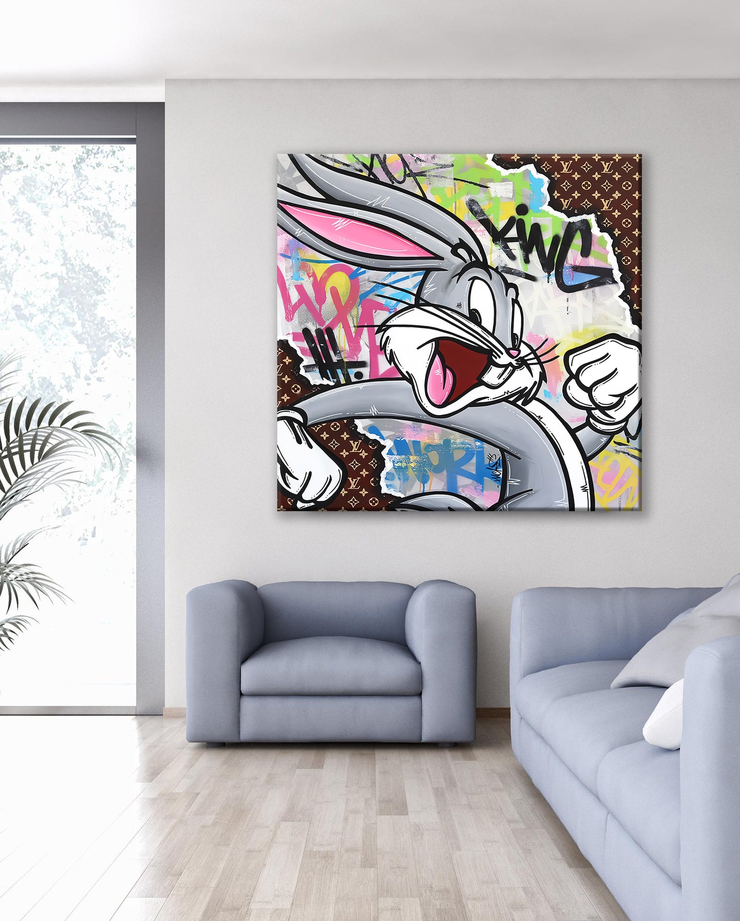 King Bugs Pop Art Canvas Print, Luxury Painting Fashion Prints - 114