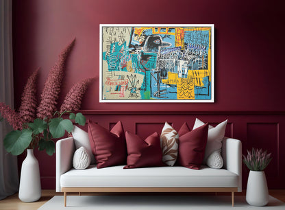 Basquiat Bird Wall Art Print, The Strokes Album Cover, Jean Basquiat Canvas Print - 185