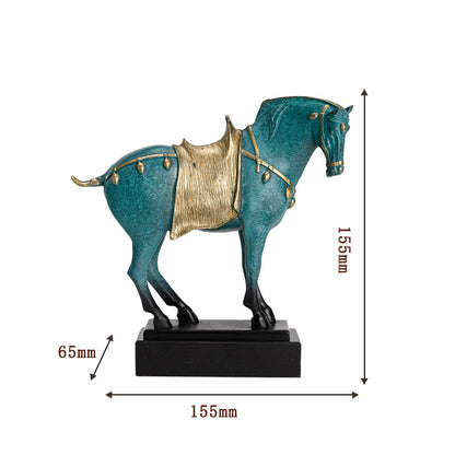 Pure Copper Horse Decoration, Copper Horse Sculpture, Luxury interior room decor