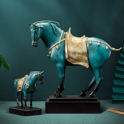 Pure Copper Horse Decoration, Copper Horse Sculpture, Luxury interior room decor