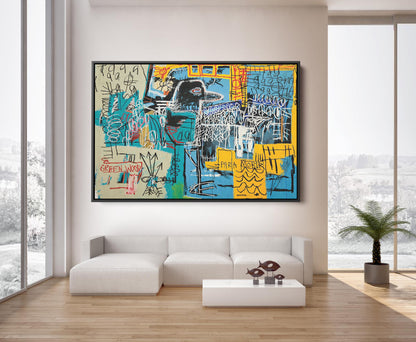 Basquiat Bird Wall Art Print, The Strokes Album Cover, Jean Basquiat Canvas Print - 185