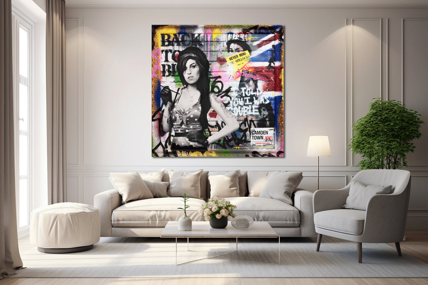 Amy Winehouse - I Told You I Was Trouble Pop Art Canvas Art -308