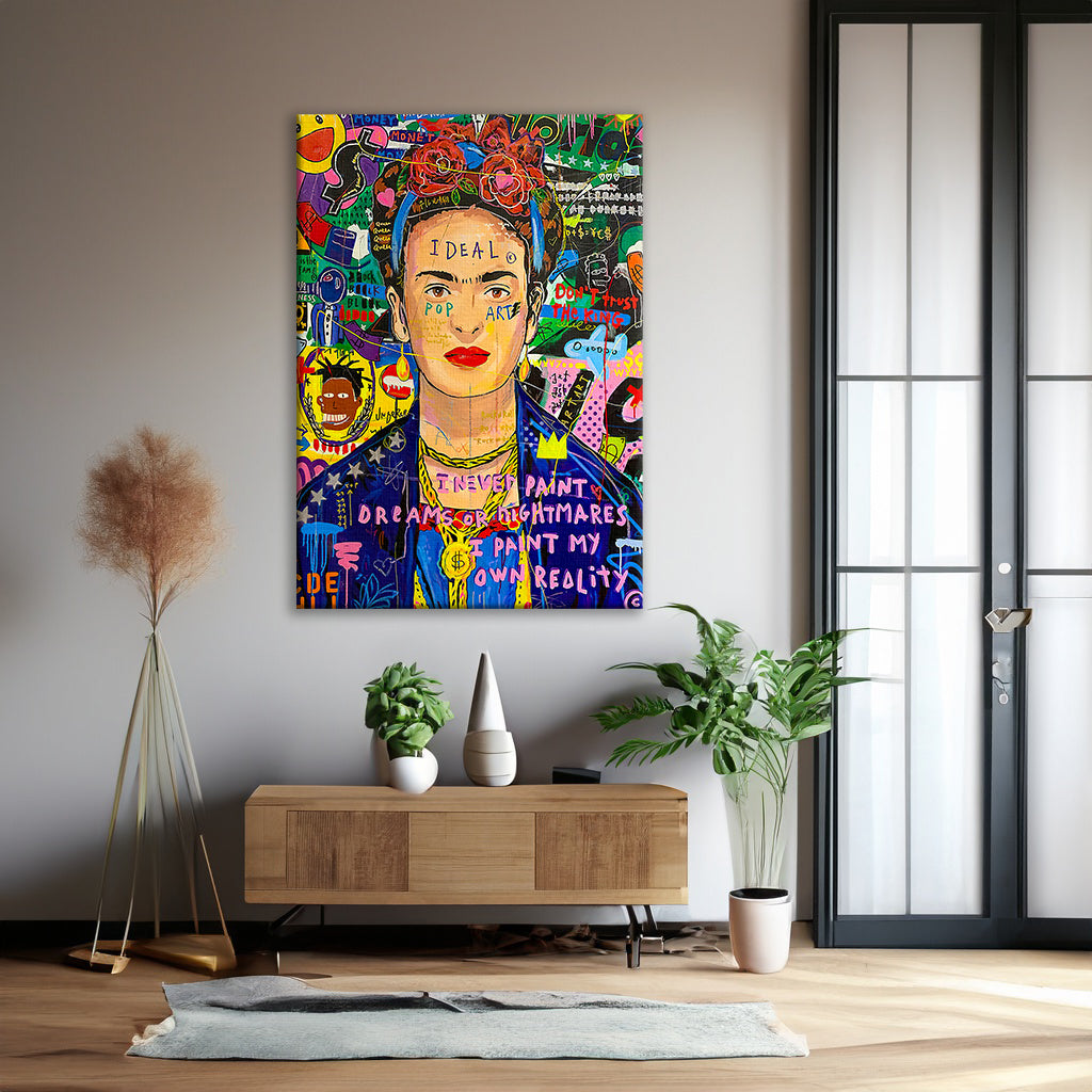 Frida Kahlo Pop Art Oil Painting Graffiti Wall Art - Pop 022