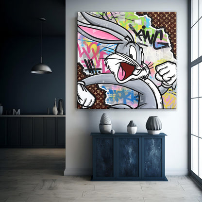 King Bugs Pop Art Canvas Print, Luxury Painting Fashion Prints - 114