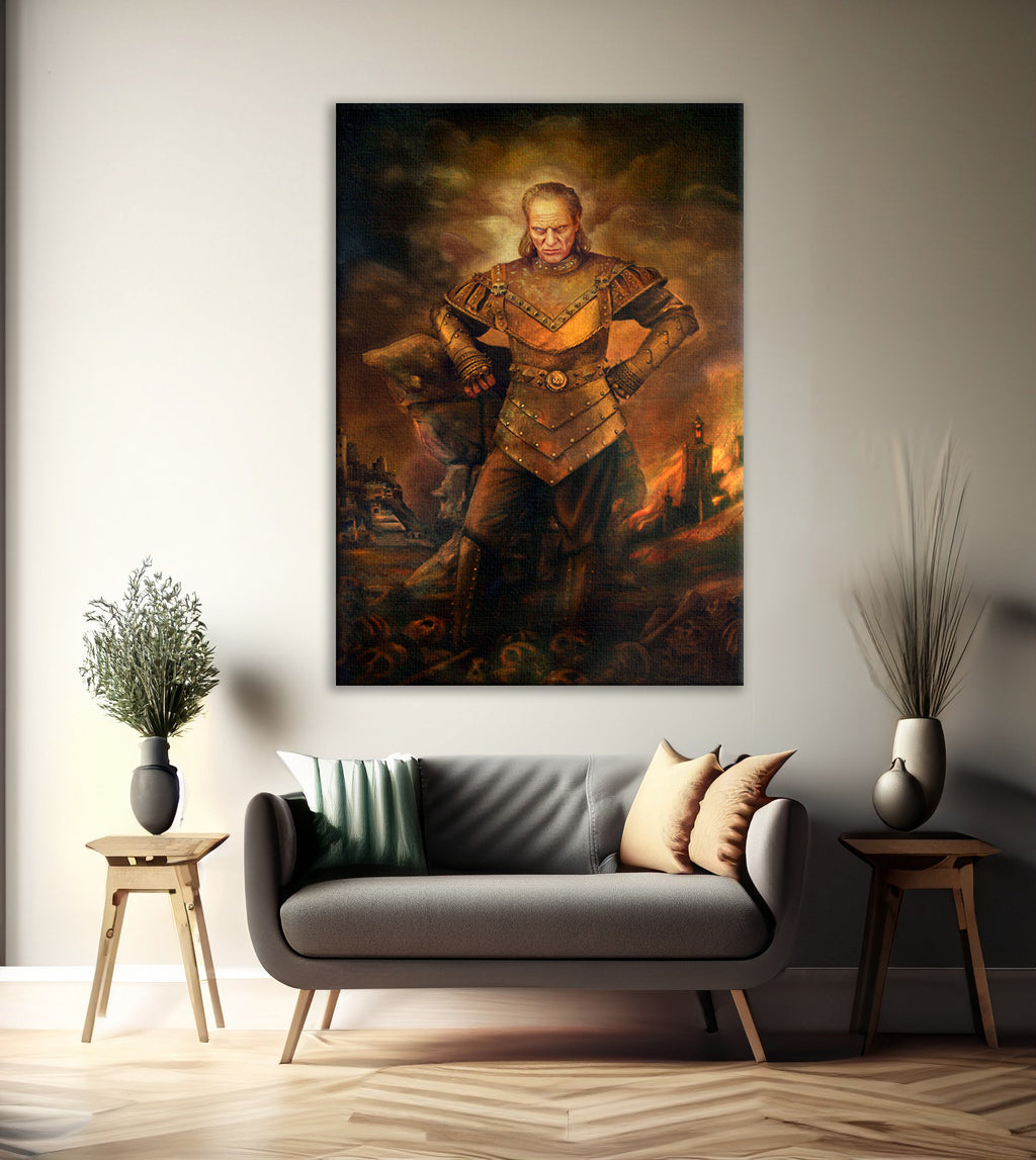 Vigo the Cruel from Ghostbusters II Painting Replica Canvas, Vigo The Carpathian Canvas Wall Art, Pop Culture Wall Art, Canvas Ready to hang