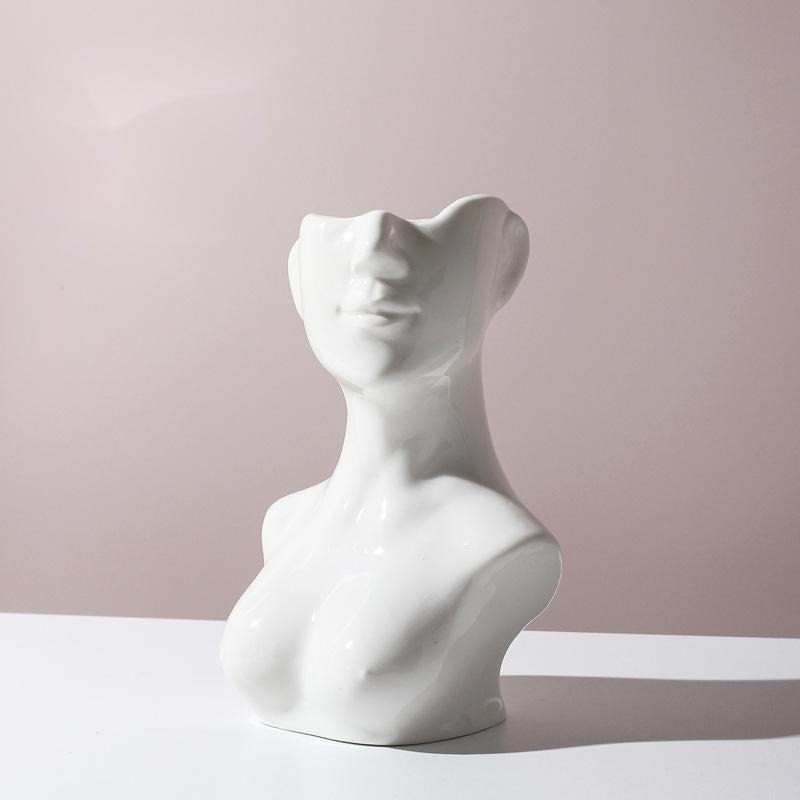 Human Body Shape Ceramic Vase, Sexy Woman Vase