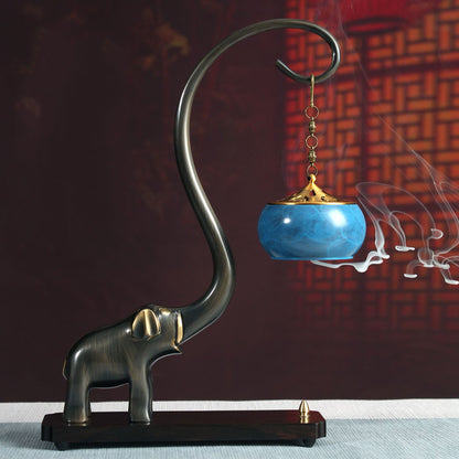 Home Creative Elephant-shaped Incense Burner Ornaments