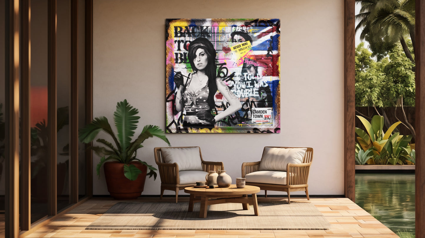 Amy Winehouse - I Told You I Was Trouble Pop Art Canvas Art -308