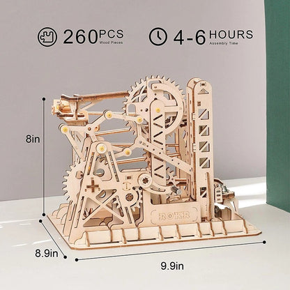 3D DIY Wooden Puzzle Roller Coaster Children's Toys