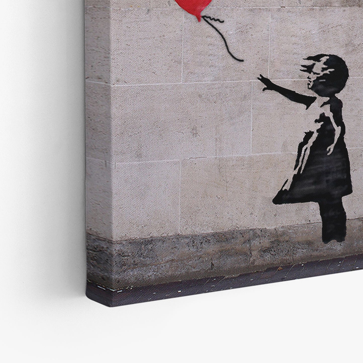 Banksy Girl With Heart Baloon - Banksy Style Canvas/ Printed Picture Wall Art Decoration - 184