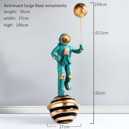 Astronaut  Sculpture interior Room Decor, Creative Large Floor Decoration For Astronaut Living Room