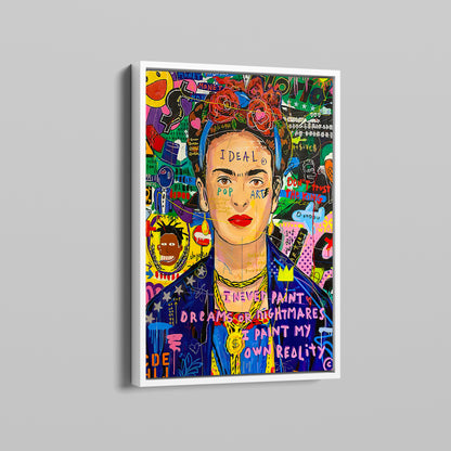 Frida Kahlo Pop Art Oil Painting Graffiti Wall Art - Pop 022