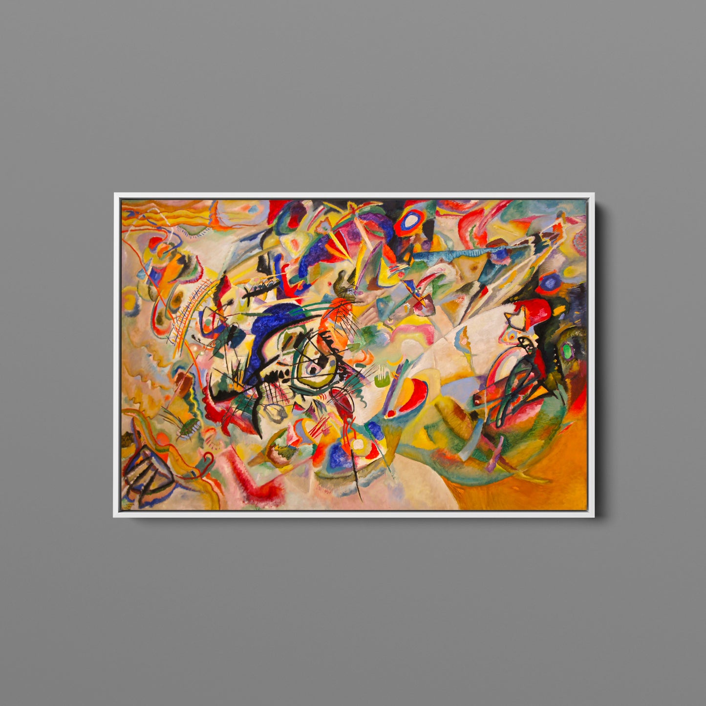 Wassily Kandinsky Composition VII Canvas Wall Art Reproduction, Abstract Wall Decor - PPL19