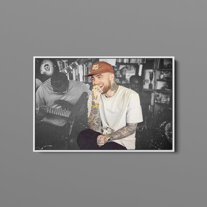 Mac Miller Canvas Wall Art, American Rapper Mac Miller Circles Music Wall Art - PPL- 57