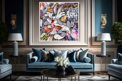 Bugs Pop Art Canvas Print, Luxury Painting Fashion Prints - 113