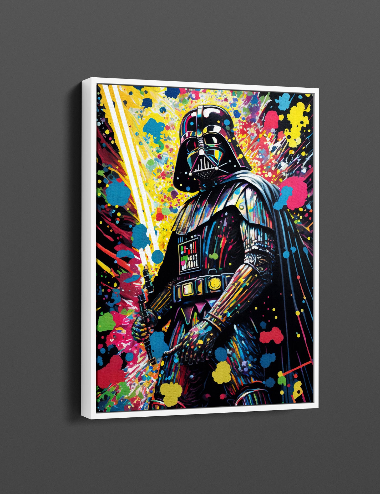 Darth Vader Painting Pop Art Canvas Wall Art, Darth Vader Oil Paint Printing, Darth Vader Art, Starwars Graffiti, Graffiti Wall Art - 17